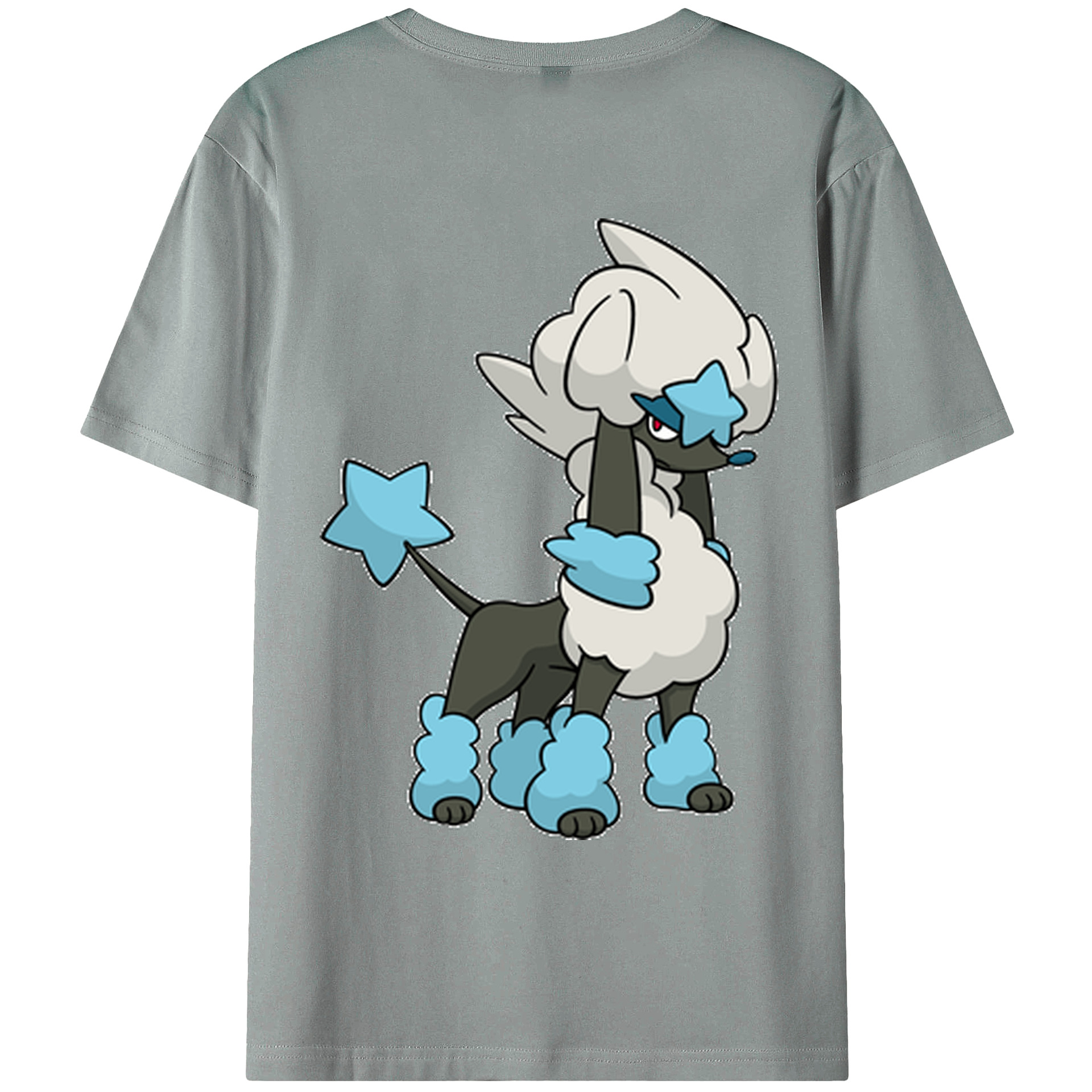 （画像用） ポケットモンスター Pokémon 綿100％ メンズ半袖Tシャツ（バックプリント） 通気性